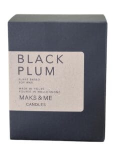 Maks & Me Candles – BLACK PLUM