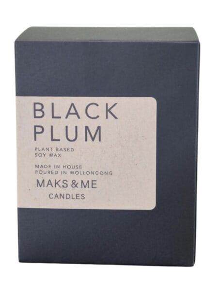Maks & Me Candles - BLACK PLUM