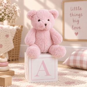 Pink Teddy Time Quality Plush (20cm)