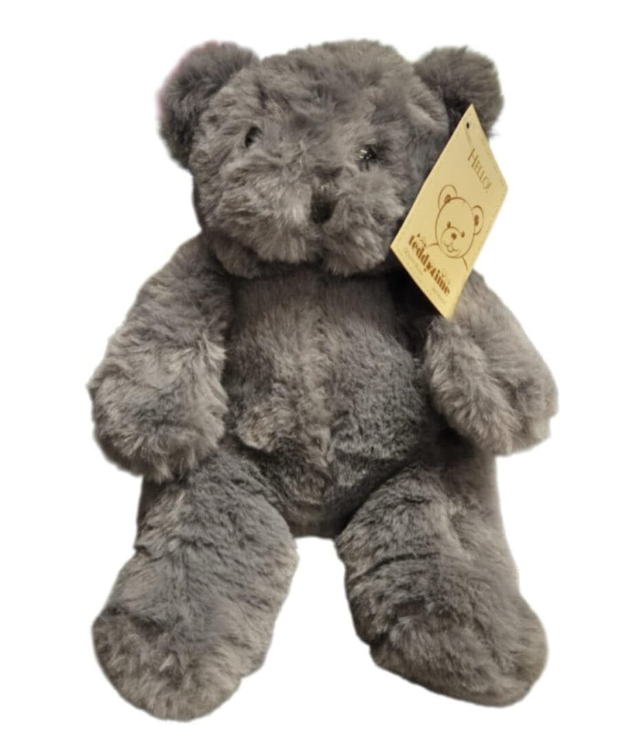 Dark Grey Teddy Time Quality Plush (20cm)